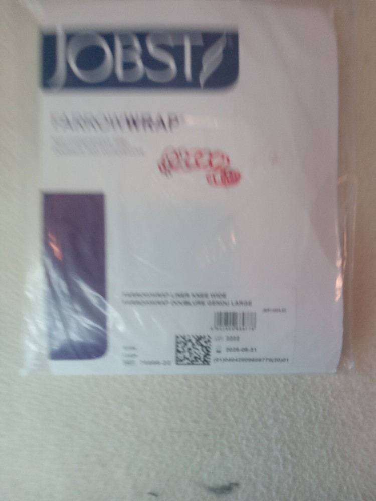 NEW JOBST FARROWWRAP NON-COMPRESSIVE LINER KNEE WIDE LARGE