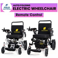 Fold And Travel Auto Fold Remote Control Lightweight Electric Power Wheelchair