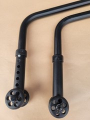 Quickie Wheelchair ANTI TIP TIPPERS WHEELS Wheelie Bars Parts Used Qxi 2 Nitrum