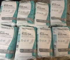 8 Packs Tranquility Diaper Booster Pad Youth 30 Pack 12 X 3.25 Inch 240 Total