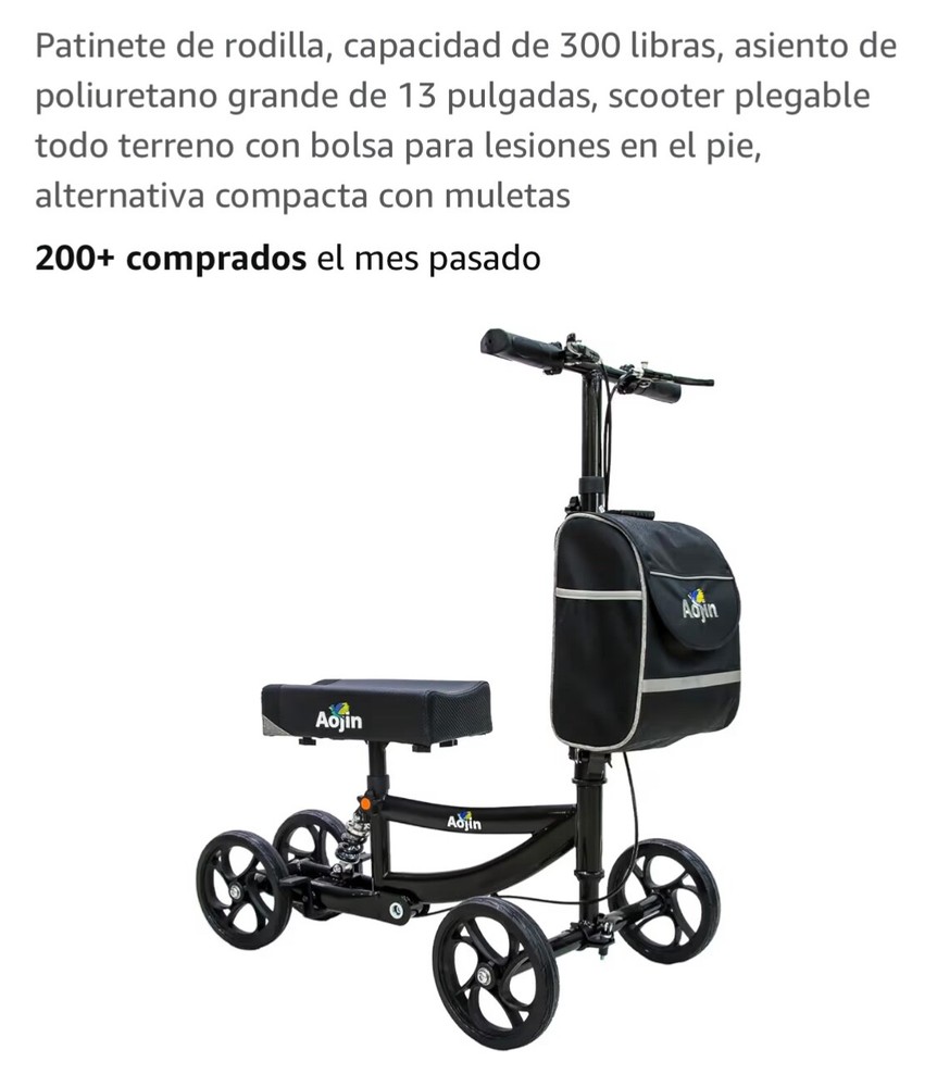 knee scooter – patinete de rodilla nueva en caja, nunca se utilizó