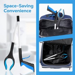 32″ Extra Long Foldable Grabber Tool – Heavy Duty Reaching Aid for Seniors, Tras