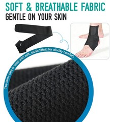 Ankle Support Brace for Men & Women, Adjustable Compression Strap for Sprains,