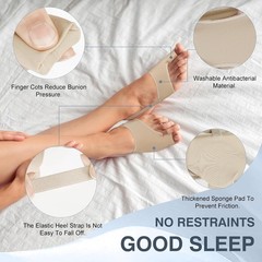 2PCS Bunion Corrector for Women & Men Big Toe Relief Toe Straightener Support S