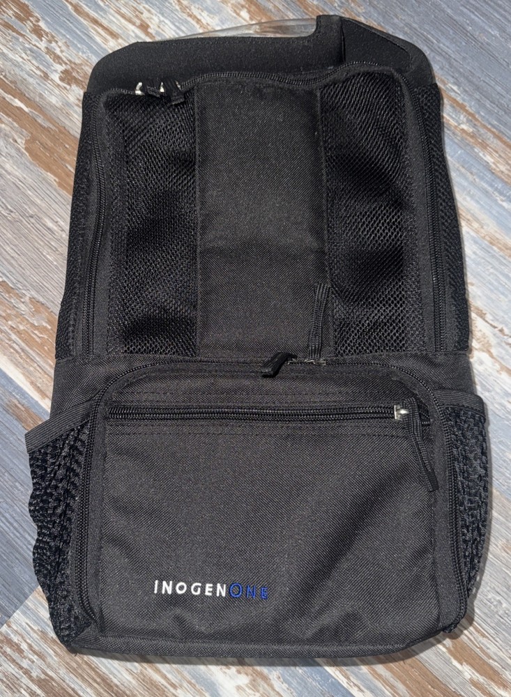 Inogen One G3 Backpack Padded Straps With Spare Battery Storage Black