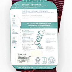 Sockwell Women’s Full Sun Compression Socks NWT S/M Burgundy Wide Calf Fit NEW