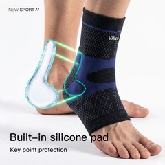Ankle Support Brace Running Compression Sleeve Socks Elastic Foot Pain Relief