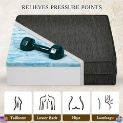 baibu Extra Large 20x20x5 Inch Dual-Layer Gel Memory Foam Recliner Cushion –