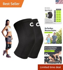 Lightweight Ergonomic Knee Brace Pair – Non-Slip Compression for Active Recovery