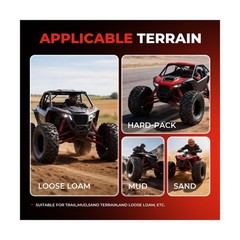 ATV/UTV Tires 26×11-12,All-Terrain Mud Tires 26x11x12,6-Ply,Non-Directional T…