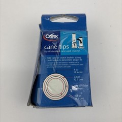 Carex Cane Tips 1″ Metal Reinforced 2 ct (A720-00) BLACK 1 pair