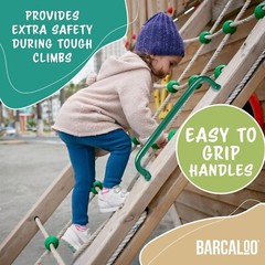 37 Inch Playground Accessories Metal Safety Handles – Long Green Grab Handle …