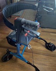 WALK MATE ROLLATOR Mobility Walker.. Seat & Backrest Cup Holder 8”Wheels Bag