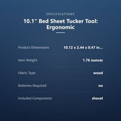 10.1″ Bed Sheet Tucker Tool: Ergonomic Mattress Lifter, Mattress Lifter Wedge..,