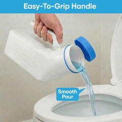 Urinals for Men Glow in the Dark Lid by Tilcare (1 Pack) – 32Oz/1000Ml Thick