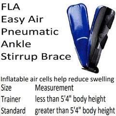 FLA Anatomically Designed Inflatable Pneumatic Ankle Brace Right Foot Standard