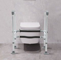 Toilet Frame Grab Bars Safety Rail Seat Handicap Assist For Senior Arm rest NEW