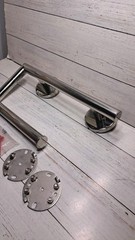 Grab Bar with Toilet Paper Holder Handrail Bar Combo for Bathroom Wall Safety…