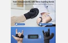 Hand Rehabilitation Robot Gloves for Finger Hemiplegia Recovery Trainer Right M