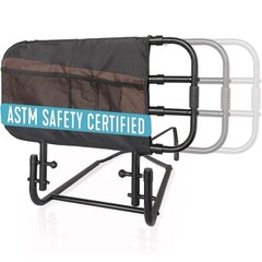 Stander EZ Adjustable Senior Bed Rail and Bed Assist Grab Bar for Elderly Adults