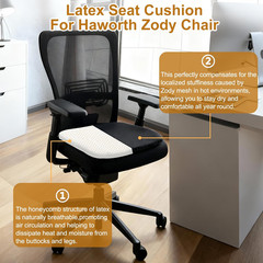 Natural Latex Seat Cushion for Haworth Zody Chair – Ergonomic Office Chair