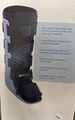 Steplite Easy Air® PNEUMATIC ANKLE WALKER BRACE Boot, HIGH HEIGHT Black, XL