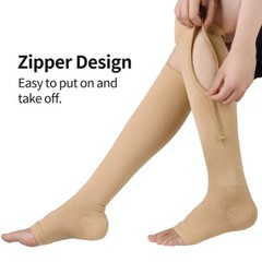 Compression Socks Support Graduated Stockings Men Women 20-30mmHg Nylon Sleeves
