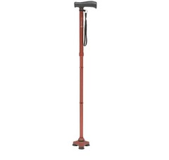 HurryCane Freedom Edition Foldable Walking Cane with T Handle Red/Magenta