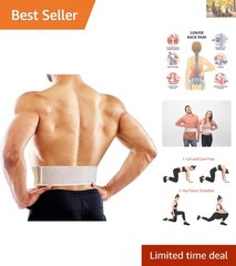 Lightweight and Adjustable Elastic Bandage for Hip & Waist Relief – 10cm Width
