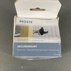 Moen Durable SecureMount 3.17″ Grab Bar Anchors Stainless Steel Chrome SMA1000CH