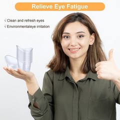 20 Packs of 5 ml Disposable Eyes Washes Cups, Portable Plastic Measuring Cups…