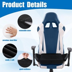 BALAPET Ultra Soft Gaming Chair Cushion for Long Sitting 23X19X2.7in, Black
