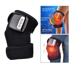 Electric Heated Vibration Knee Joint Brace Therapy Shoulder Massager Pain Relief