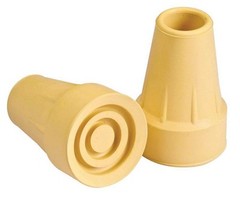 Carex Crutch Tips Extra Large with Metal Reinforced Base Skid-Resistant 1 Pair