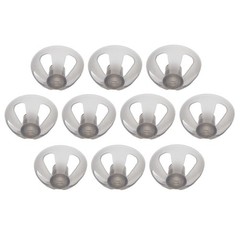 10 Pcs Hearing Aids Dome Soft Open Domes Black Layer Replacements Eartip