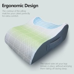 Leg Elevation Pillow – Memory Foam Cooling Support for Knee, Ankle, Post Surgery