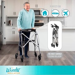 Stander Saver Space Saving Rollator Walker Lightweight Foldable Standard Size