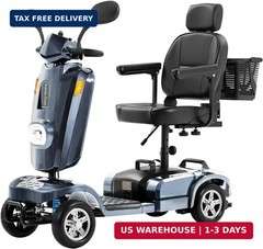 Heavy Duty Mobility Scooter 500W 450LBS 4 Wheel All Terrain 10″ Tires 20 Mile