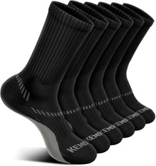 6 Pairs of Breathable Compression Socks for Men – Perfect for Active Lifestyle