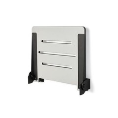 Seachrome 18 inch Silhouette Slimline Folding Wall Mount Shower Bench Seat, L…