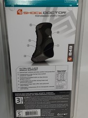 Shock Doctor Ultra Gel Lace Ankle Support – Black, Left & Right, SMALL, 8″-8.5″