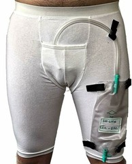 Urine Bag Underwear Incontinence Catheter Leg Bag. White 3X NEW Made in USA