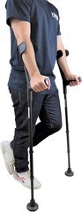 Forearm Crutches for Adults x2 Units, Open Cuff, Extra Balance with Wide Tip,…