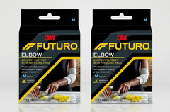 Futuro MMM-379 Comfort Elbow Support Pressure Pads Grey Medium Pack of 2