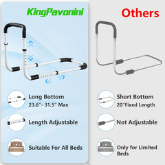 Bed Rails Safety for Elderly Adults Grab Bar Bed Hand Rails Assist Rail Handle