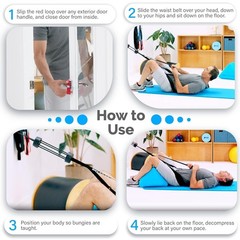 Portable Lower Back Decompression System with Patented Strap Release – 10x8x4 in