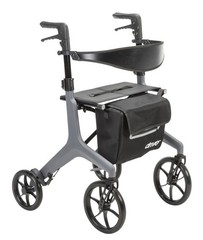 Carbon Fiber AeroCarbon Ultra Lite Rollator Gray Drive Medical 330 lb Capacity