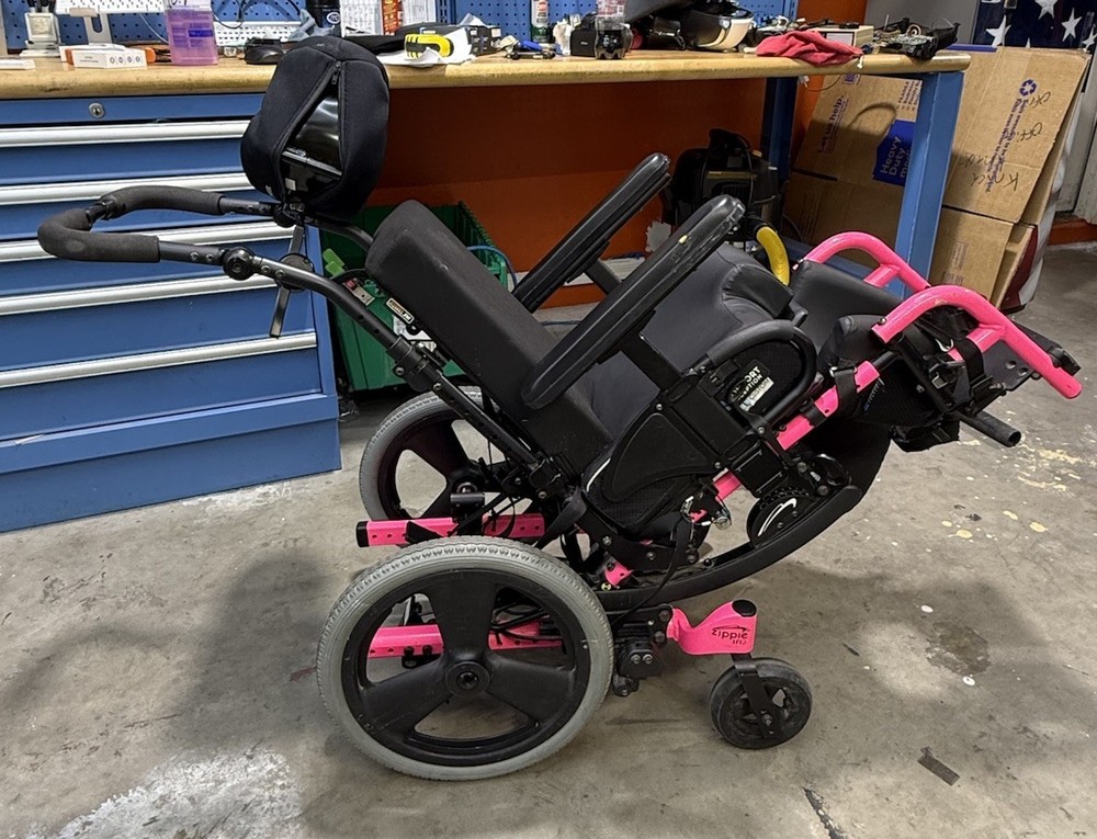 2018 Sunrise Medical Zippie Iris Pediatric Tilt Wheelchair Whitmyer AS-IS READ