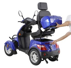 800W 4-Wheel Heavy Duty Mobility Scooter 60V/20Ah 31 Miles for Seniors 500lbs