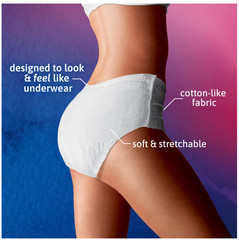 TENA Incontinence Underwear for Women, Super Plus, S/M, 72 Count